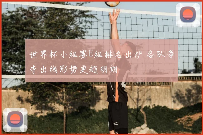 世界杯小组赛E组排名出炉 各队争夺出线形势更趋明朗